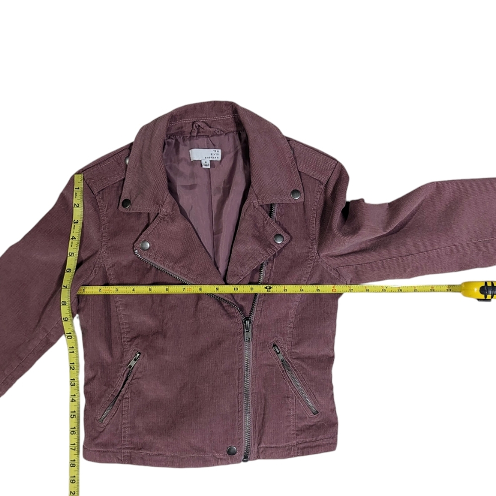 🩷 Pink Corduroy Moto Jacket - Picture 7 of 14